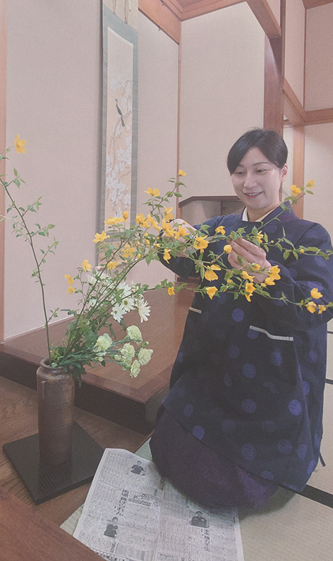 生花を変えるところ